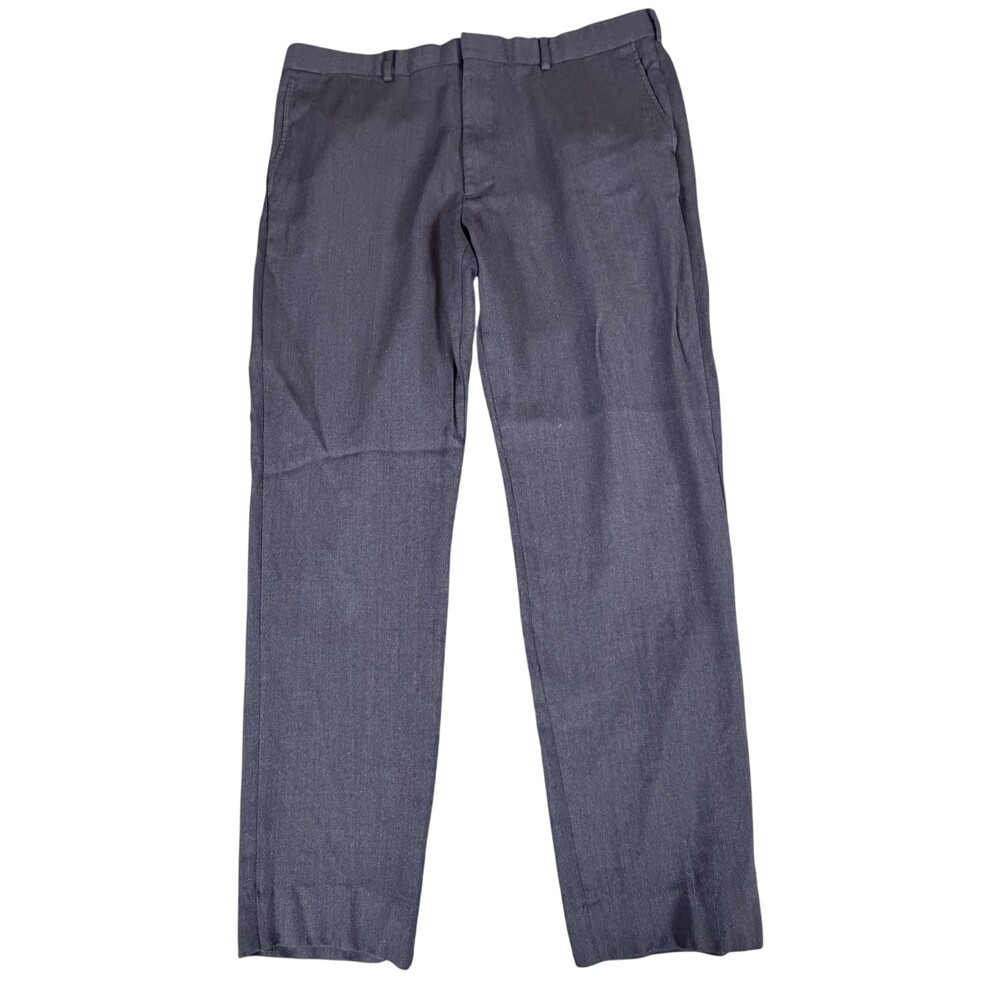Brooks Brothers Dress Pants Mens 38x29 Blue Wool Flannel Milano Slim Straight